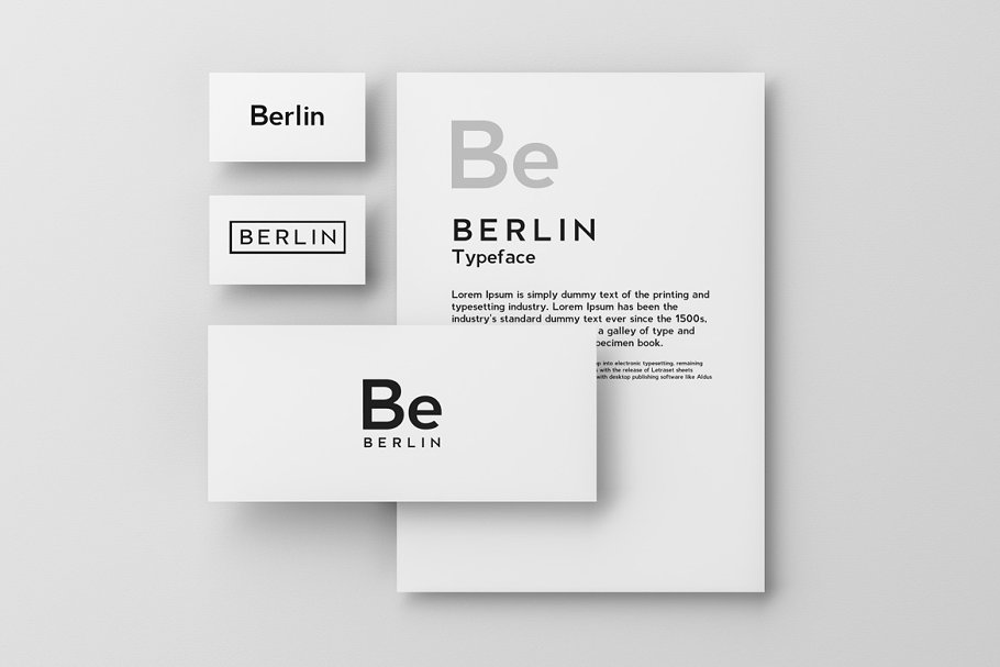 Пример шрифта Berlin Light